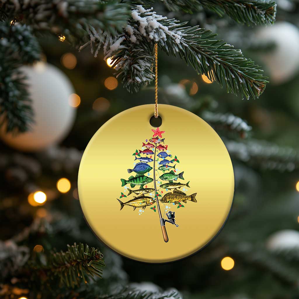 Xmas Fishing Christmas Ornament Colorful Fish Aquatic Christmas Tree Fisherman TS09
