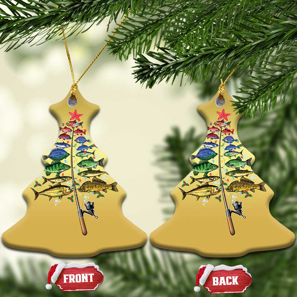 Xmas Fishing Christmas Ornament Colorful Fish Aquatic Christmas Tree Fisherman TS09