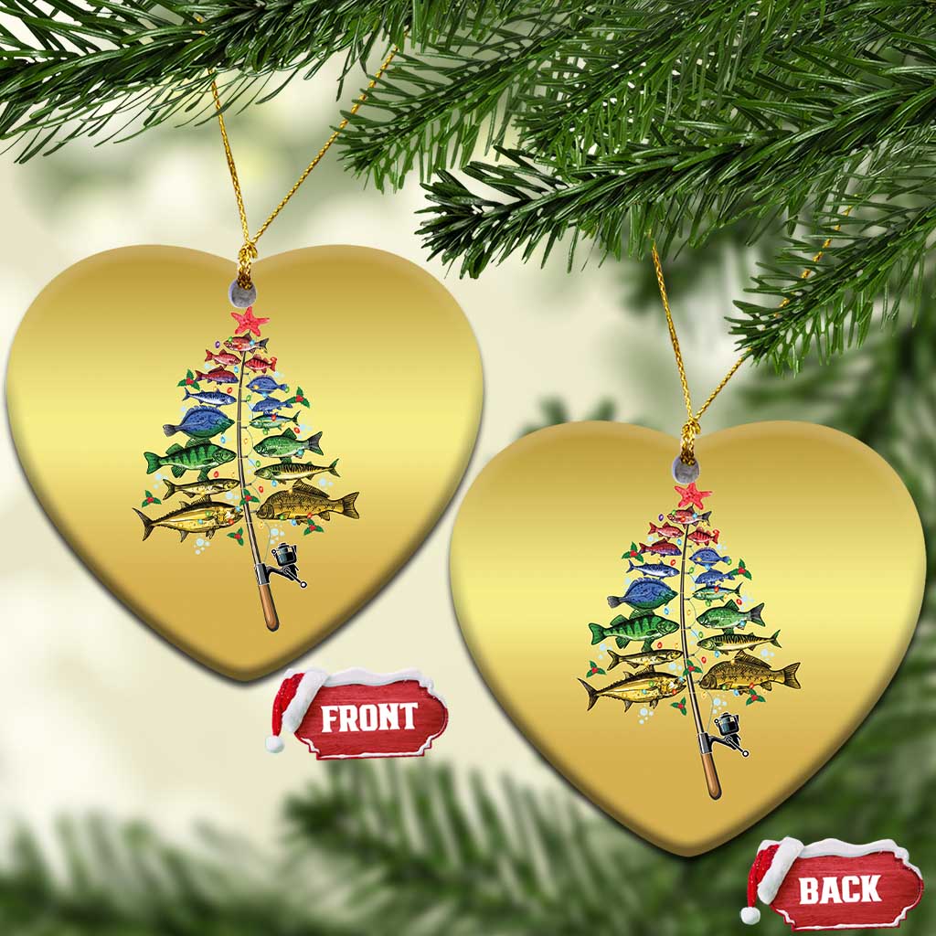 Xmas Fishing Christmas Ornament Colorful Fish Aquatic Christmas Tree Fisherman TS09
