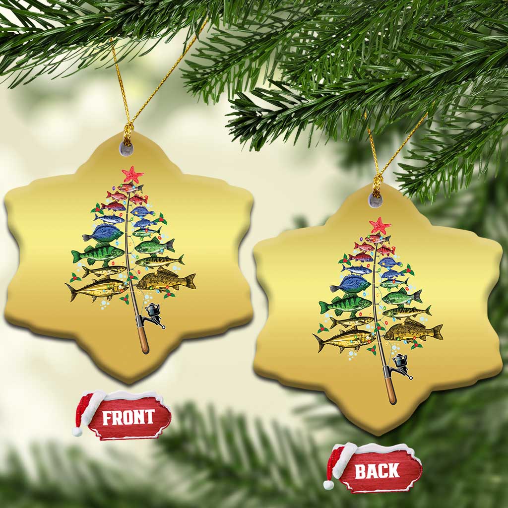 Xmas Fishing Christmas Ornament Colorful Fish Aquatic Christmas Tree Fisherman TS09