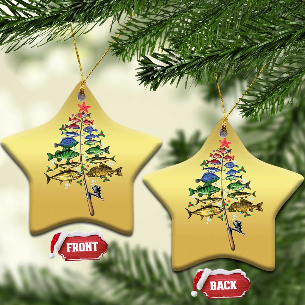 Xmas Fishing Christmas Ornament Colorful Fish Aquatic Christmas Tree Fisherman TS09