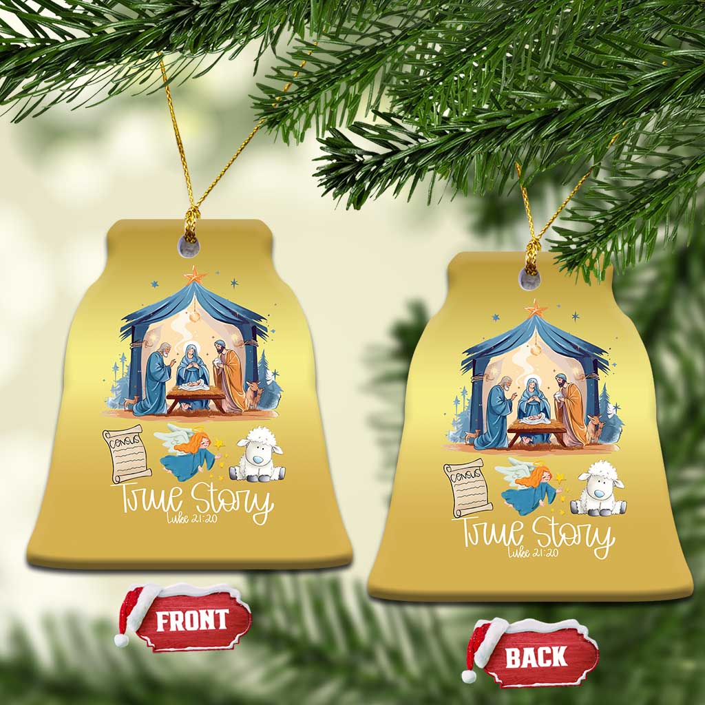 True Story Nativity Christmas Baby God Jesus Christian Christmas Ornament TS09