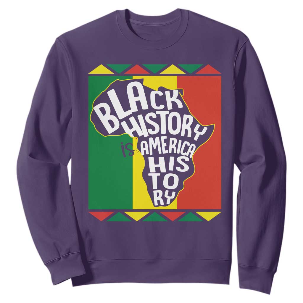 African American Pride Sweatshirt Black History Is American History Patriotic TS09