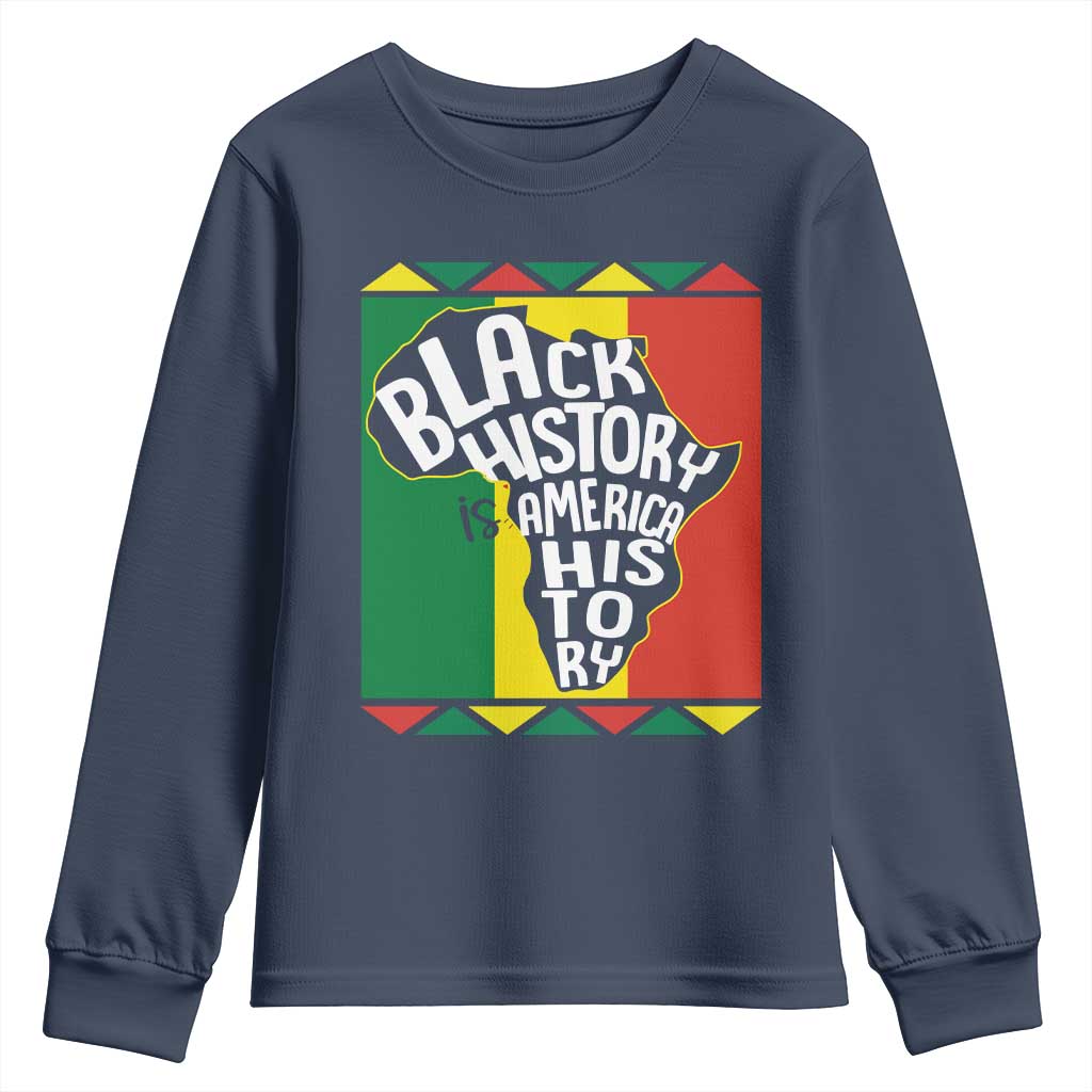 African American Pride Youth Sweatshirt Black History Is American History Patriotic TS09