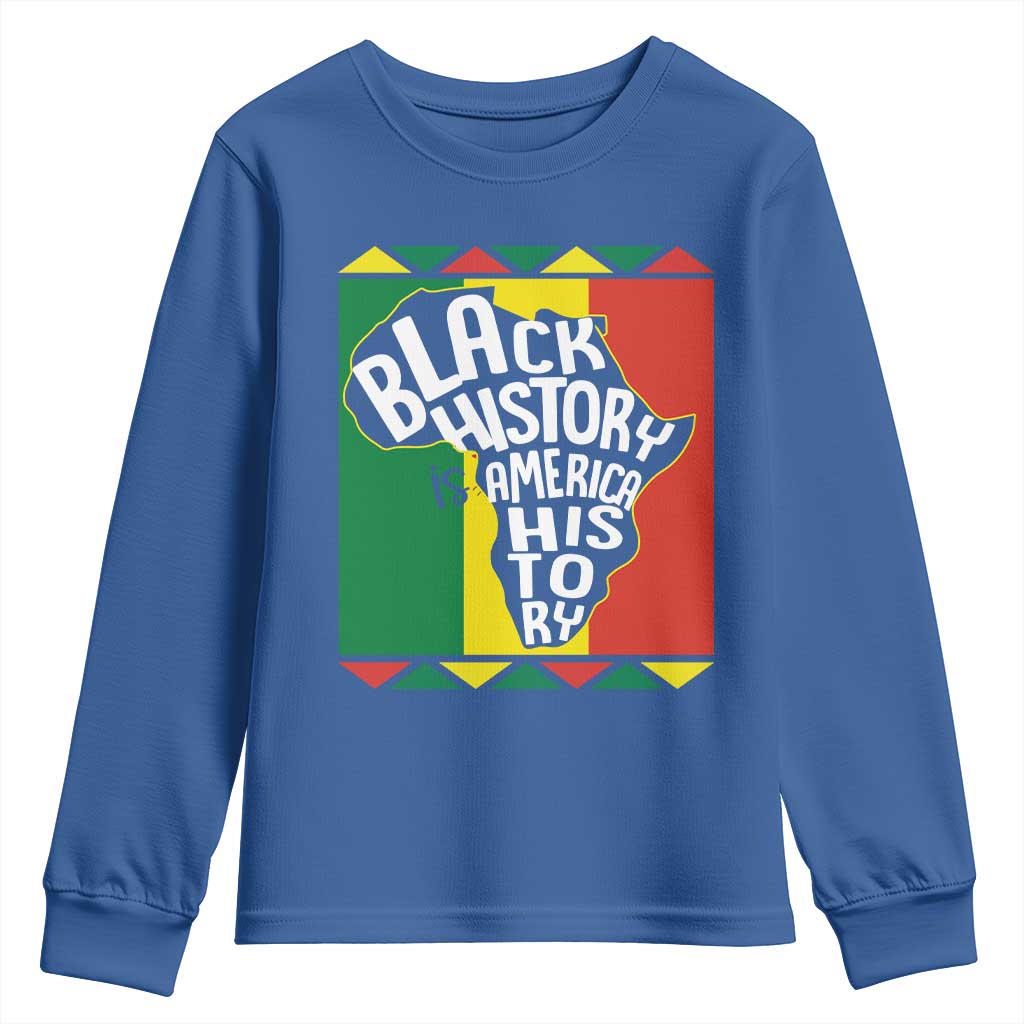 African American Pride Youth Sweatshirt Black History Is American History Patriotic TS09