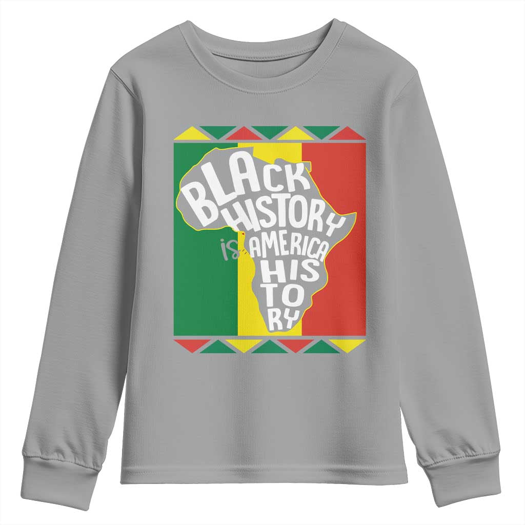 African American Pride Youth Sweatshirt Black History Is American History Patriotic TS09