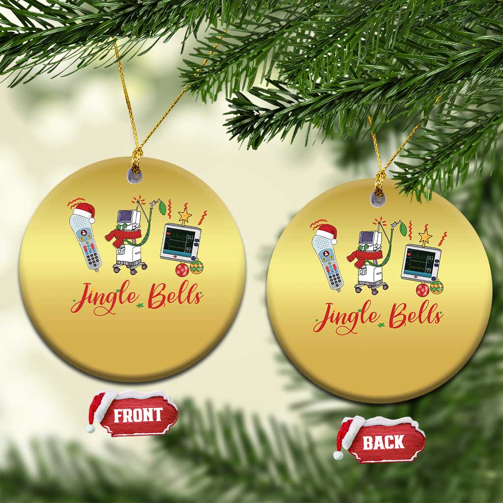 Xmas Nurse Christmas Ornament Jingle Bells Telemetry Respiratory Therapist TS09