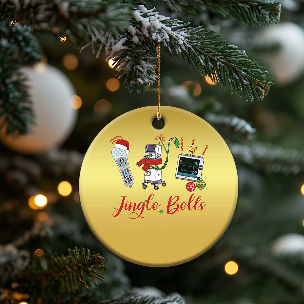 Xmas Nurse Christmas Ornament Jingle Bells Telemetry Respiratory Therapist TS09