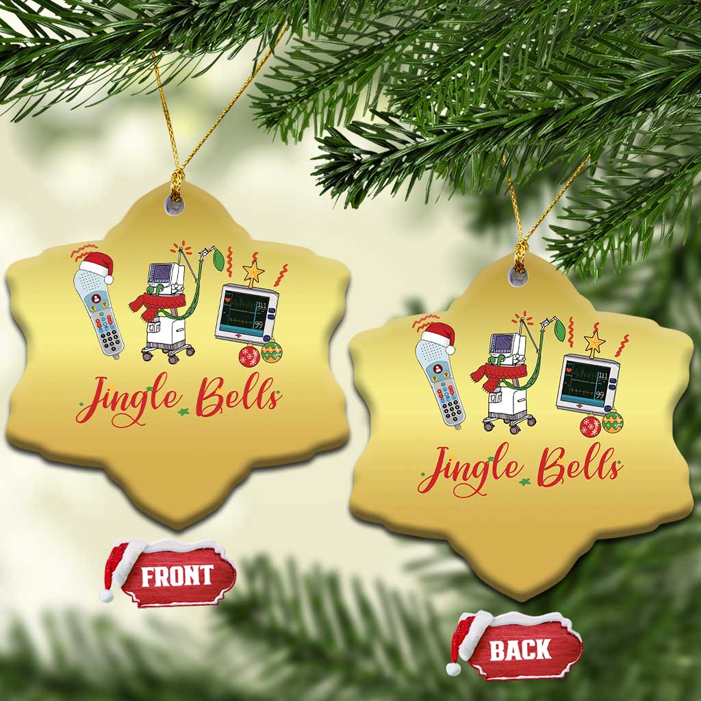Xmas Nurse Christmas Ornament Jingle Bells Telemetry Respiratory Therapist TS09