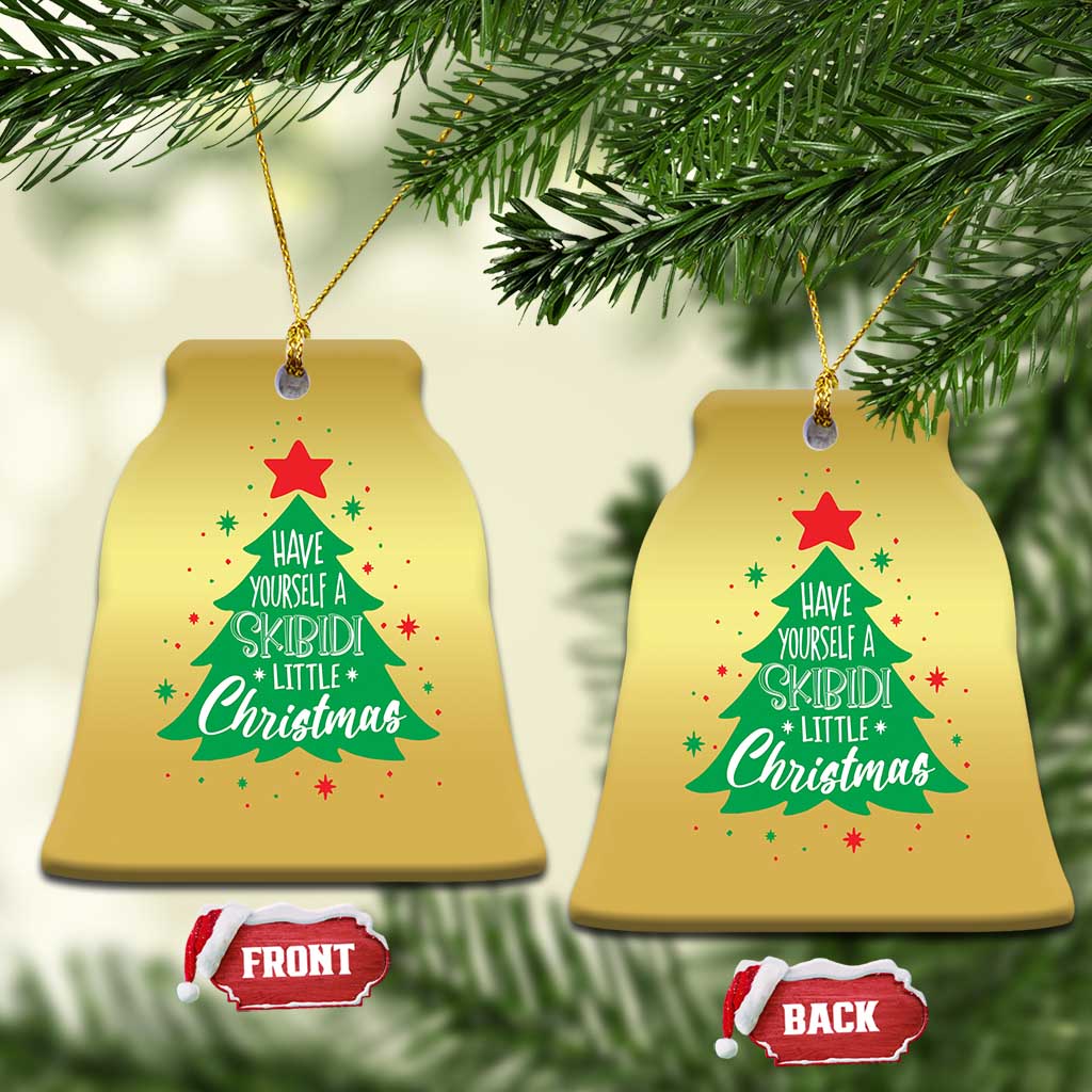 Funny Xmas Christmas Ornament Have Yourself A Skibidi Little Rizzmas TS09