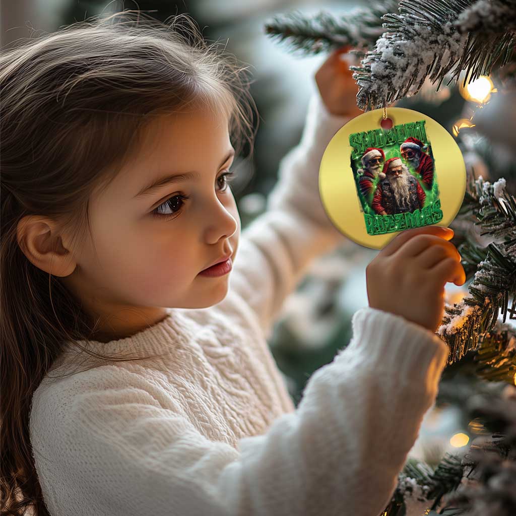 Funny Xmas Christmas Ornament Skibidi Rizzmas Cool Santa Rizz TS09