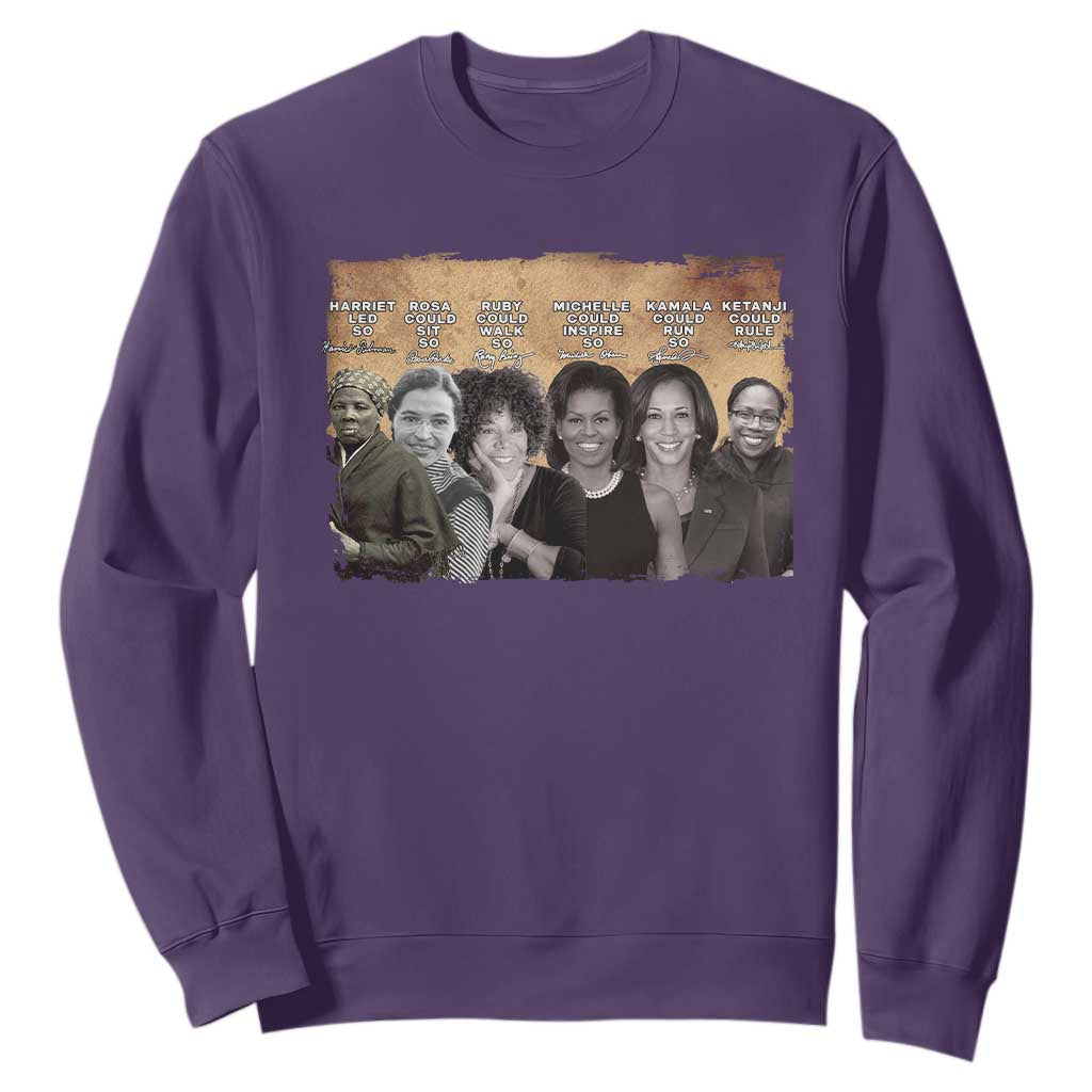Black Women History Sweatshirt Harriet Led So Rosa Could Sit Black History TS09