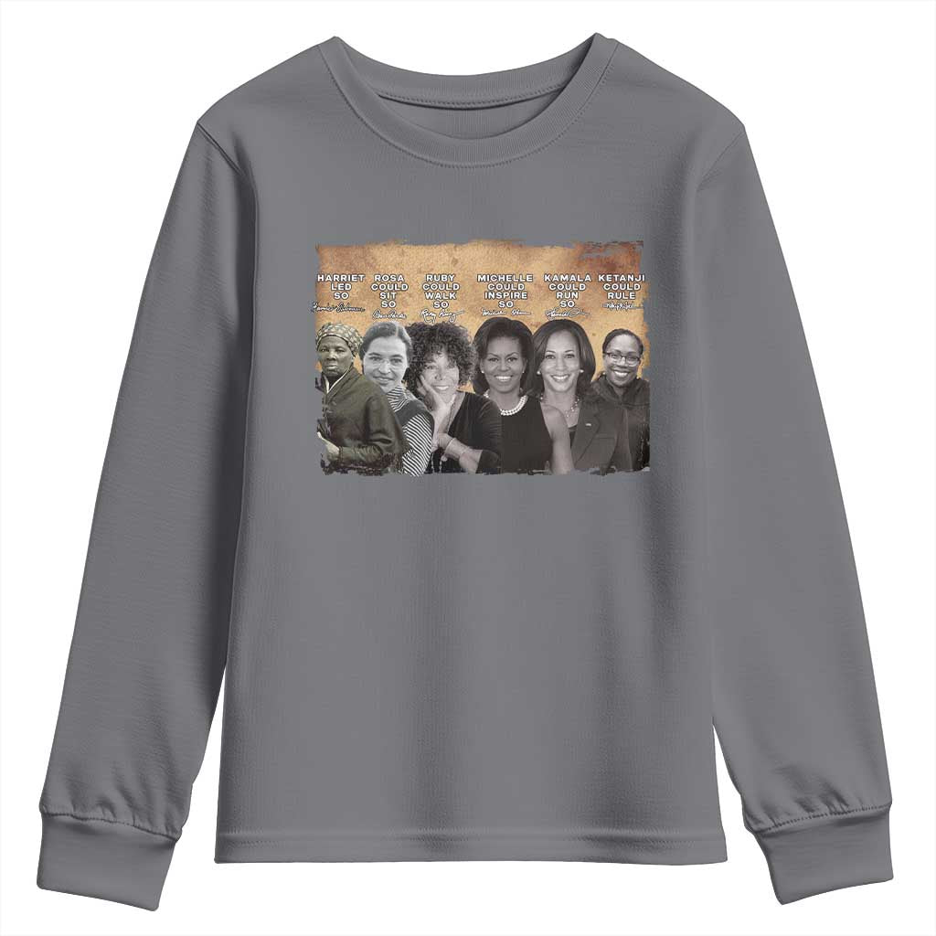 Black Women History Youth Sweatshirt Harriet Led So Rosa Could Sit Black History TS09