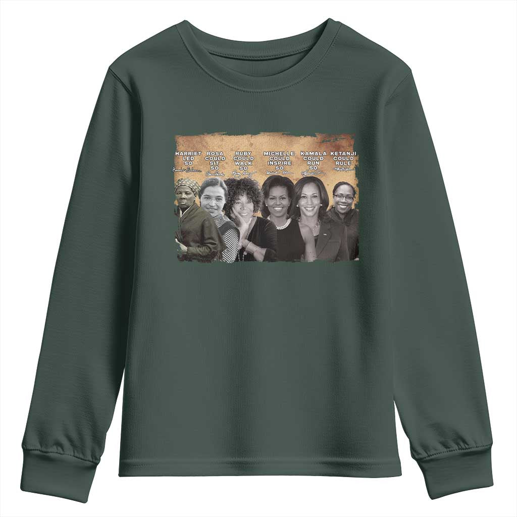 Black Women History Youth Sweatshirt Harriet Led So Rosa Could Sit Black History TS09
