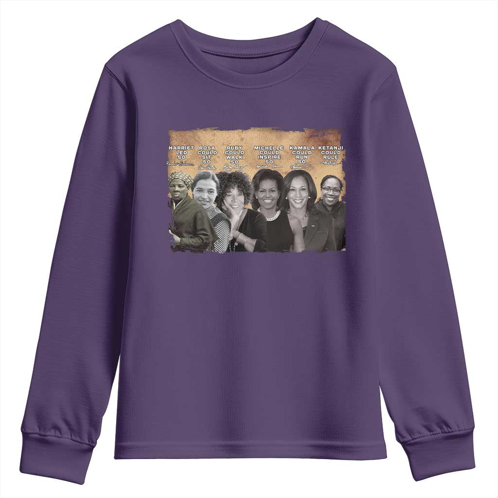Black Women History Youth Sweatshirt Harriet Led So Rosa Could Sit Black History TS09