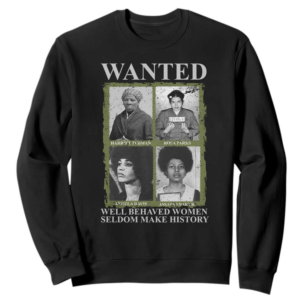 Black Women History Sweatshirt Harriet Tubman Rosa Parks Angela Davis Assata Shakur TS09
