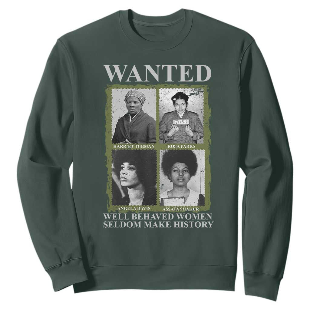 Black Women History Sweatshirt Harriet Tubman Rosa Parks Angela Davis Assata Shakur TS09