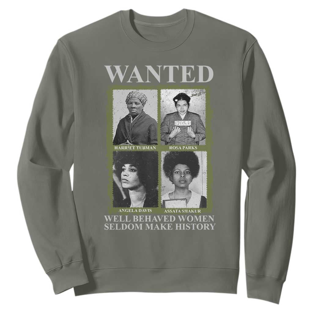 Black Women History Sweatshirt Harriet Tubman Rosa Parks Angela Davis Assata Shakur TS09