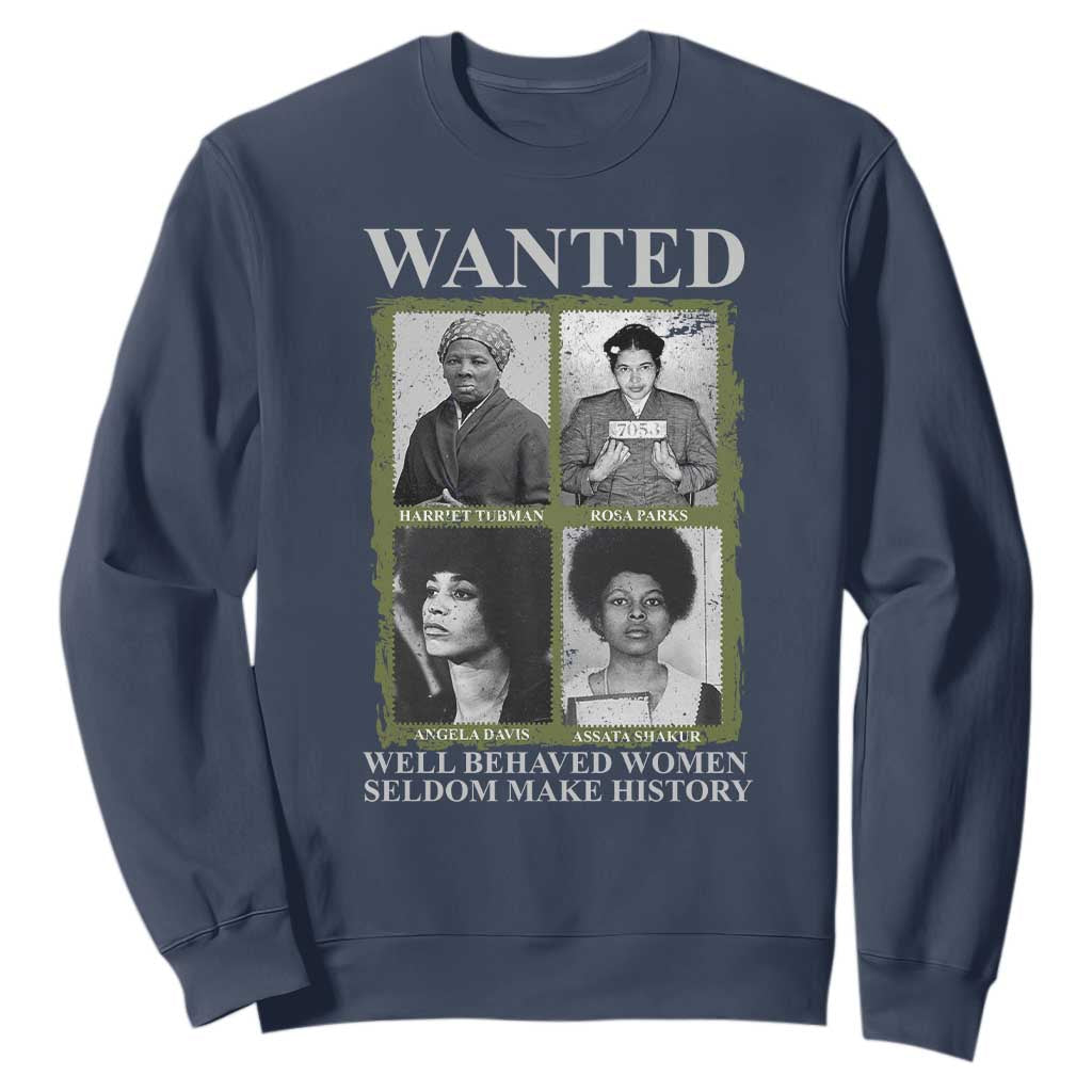 Black Women History Sweatshirt Harriet Tubman Rosa Parks Angela Davis Assata Shakur TS09