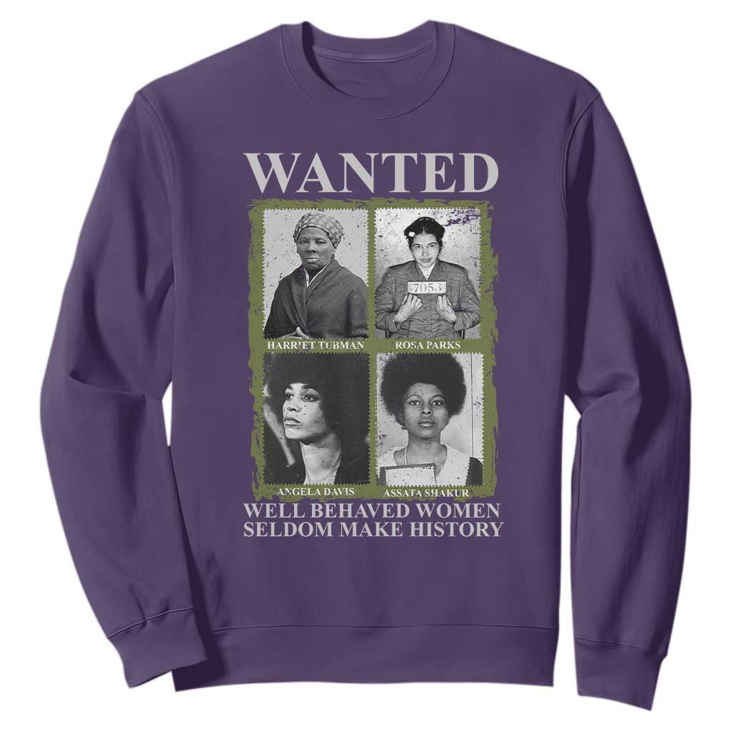 Black Women History Sweatshirt Harriet Tubman Rosa Parks Angela Davis Assata Shakur TS09