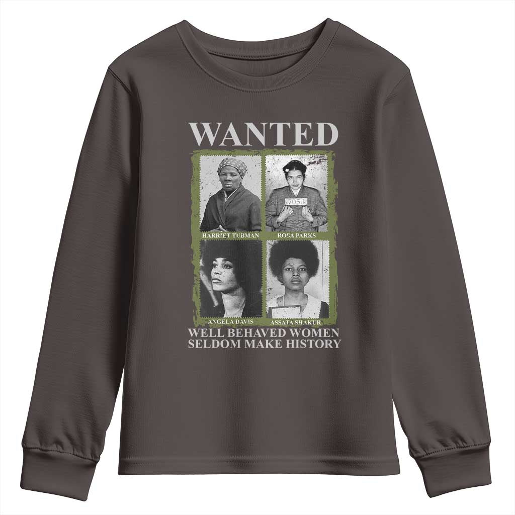 Black Women History Youth Sweatshirt Harriet Tubman Rosa Parks Angela Davis Assata Shakur TS09