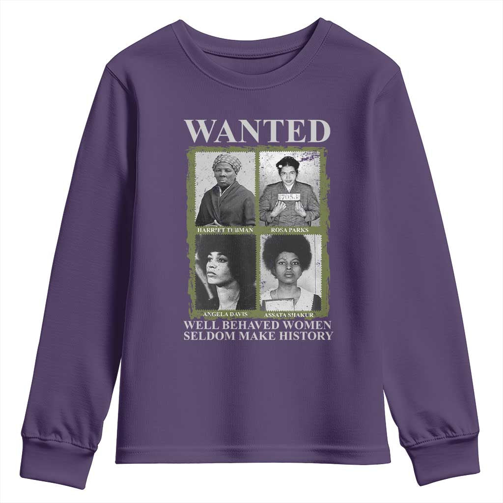 Black Women History Youth Sweatshirt Harriet Tubman Rosa Parks Angela Davis Assata Shakur TS09