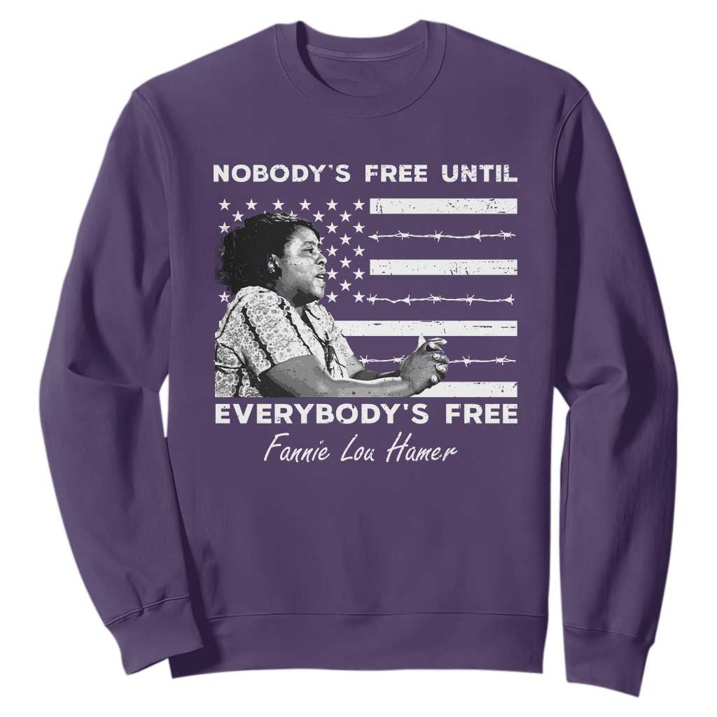 Fannie Lou Hamer Sweatshirt Nobody's Free Until Everybody's Free Black History TS09