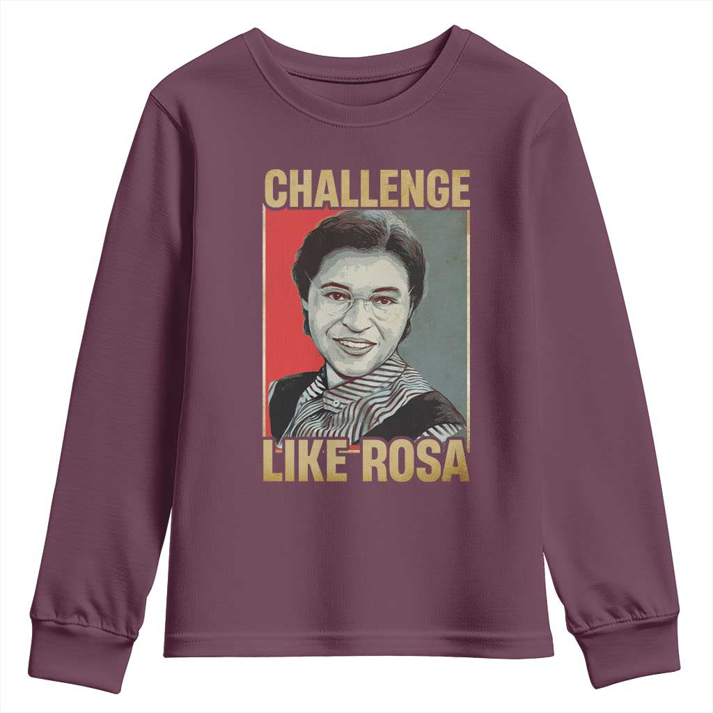 Rosa Parks Youth Sweatshirt Challenge Like Rosa Black History TS09