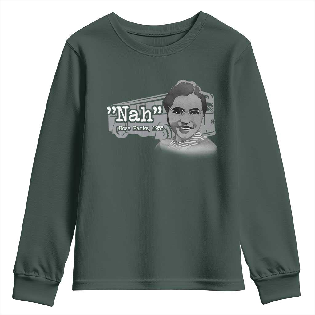 Nah Rosa Parks Youth Sweatshirt Bus 1955 Black History Month TS09