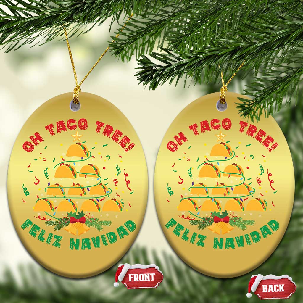 Funny Mexico Xmas Christmas Ornament Oh Taco Tree Tacos Lover TS09