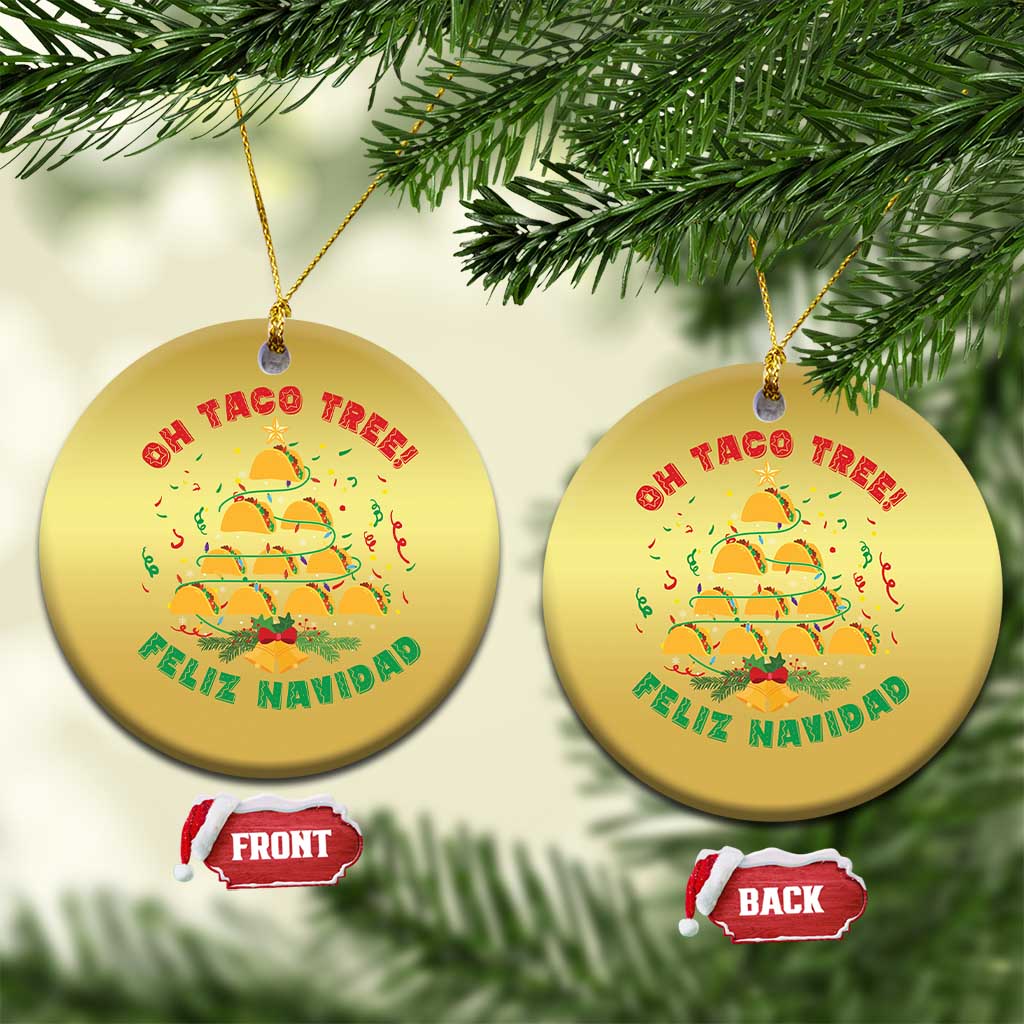 Funny Mexico Xmas Christmas Ornament Oh Taco Tree Tacos Lover TS09