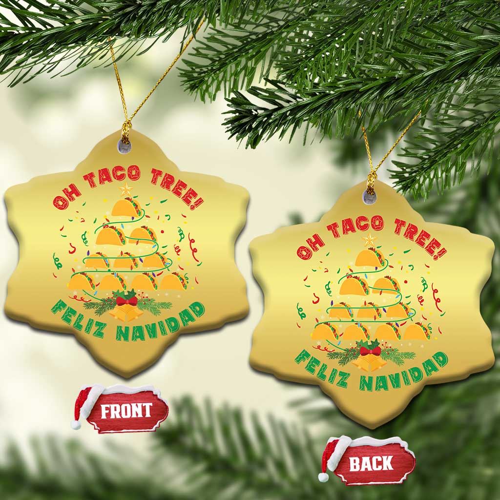 Funny Mexico Xmas Christmas Ornament Oh Taco Tree Tacos Lover TS09