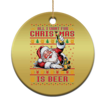Funny Christmas Beer Christmas Ornament It's the Most Wonderful Time For A Beer TS09
