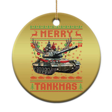 Funny Xmas Military Christmas Ornament Merry Tankmas Tank Veteran Army TS09