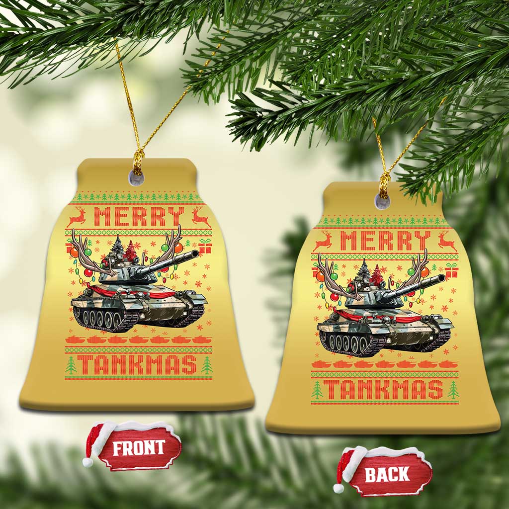 Funny Xmas Military Christmas Ornament Merry Tankmas Tank Veteran Army TS09