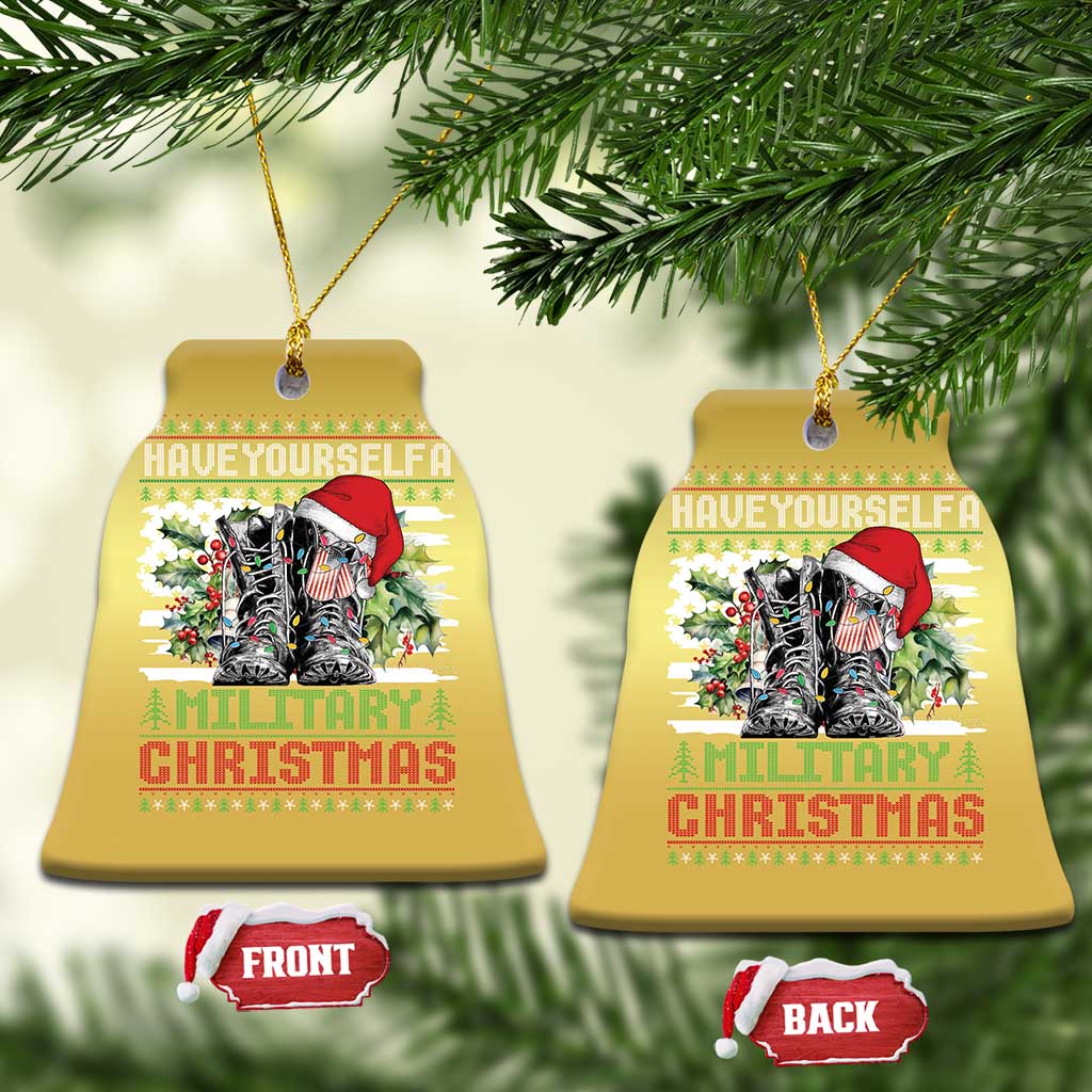 Funny Xmas Veteran Christmas Ornament Have Yourself A Military Christmas TS09