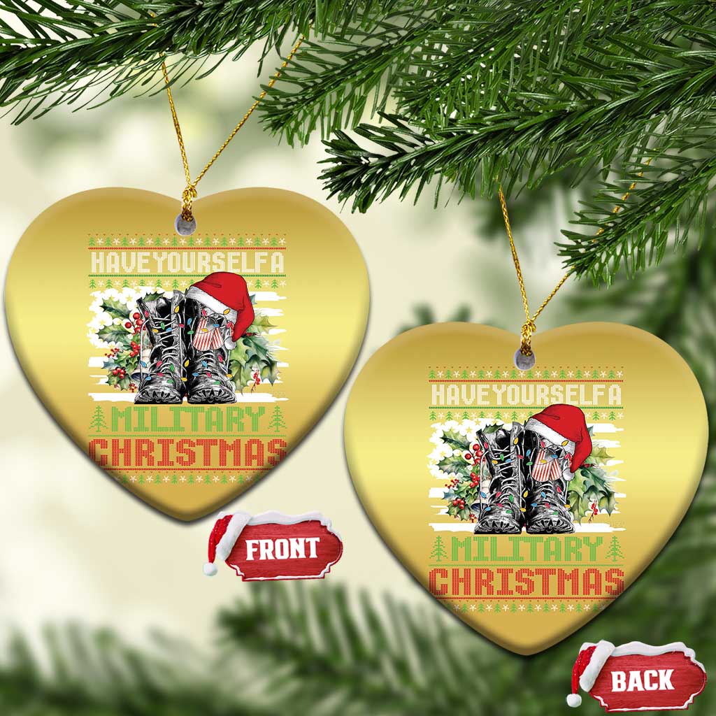 Funny Xmas Veteran Christmas Ornament Have Yourself A Military Christmas TS09