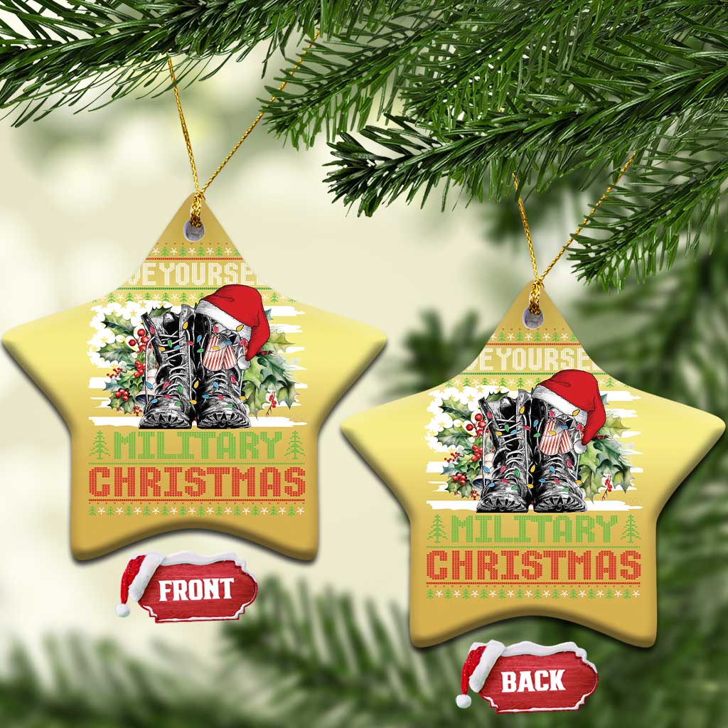 Funny Xmas Veteran Christmas Ornament Have Yourself A Military Christmas TS09
