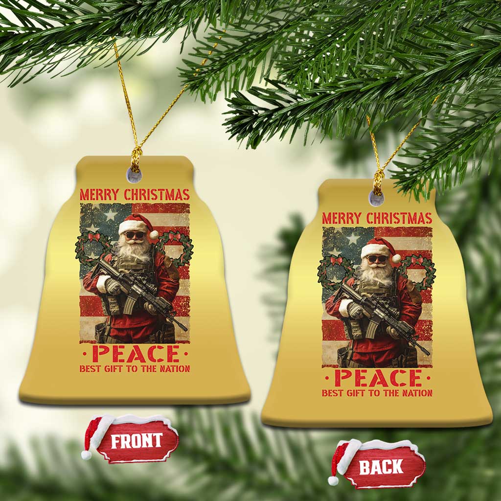Christmas Veteran Christmas Ornament Peace Best Gift To The Nation Santa Army TS09
