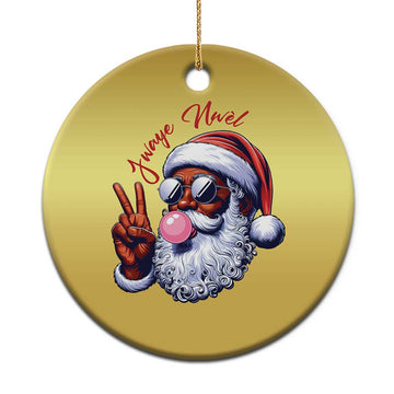 Funny Haitian Xmas Christmas Ornament Jwaye Nwel Creole Cute Black Santa TS09