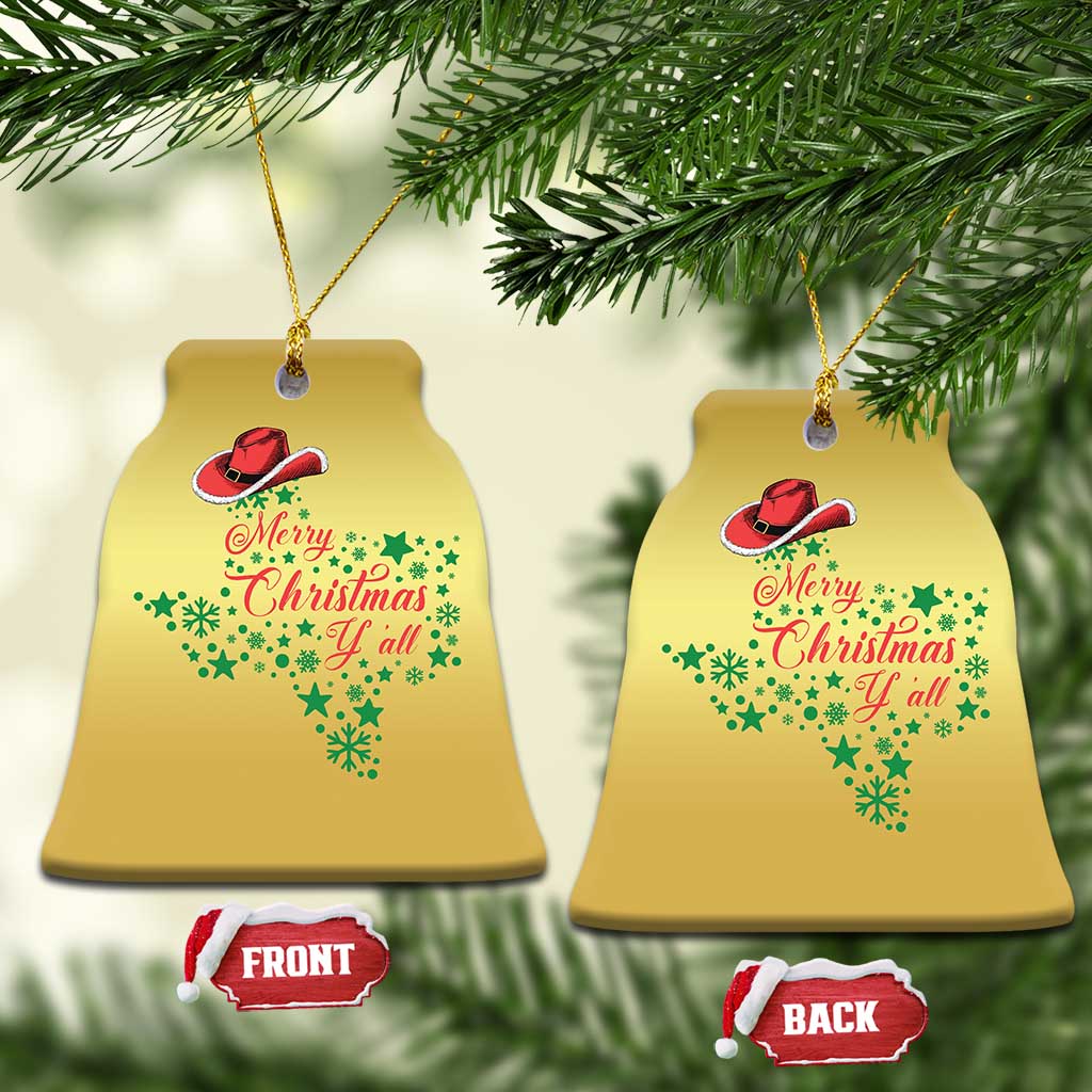 Merry Christmas Y'All Texas Christmas Ornament TS09