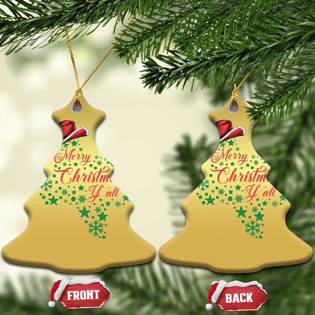 Merry Christmas Y'All Texas Christmas Ornament TS09