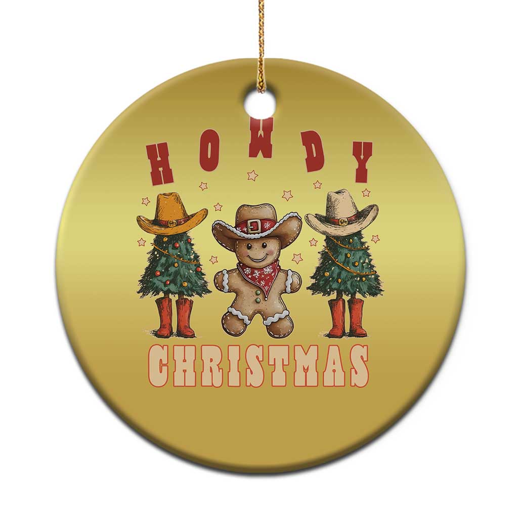 Howdy Xmas Christmas Ornament Cowboy Cactus Xmas Tree TS09