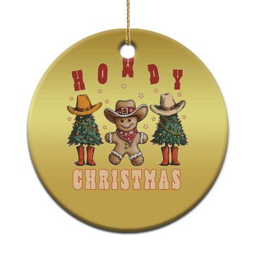 Howdy Xmas Christmas Ornament Cowboy Cactus Xmas Tree TS09