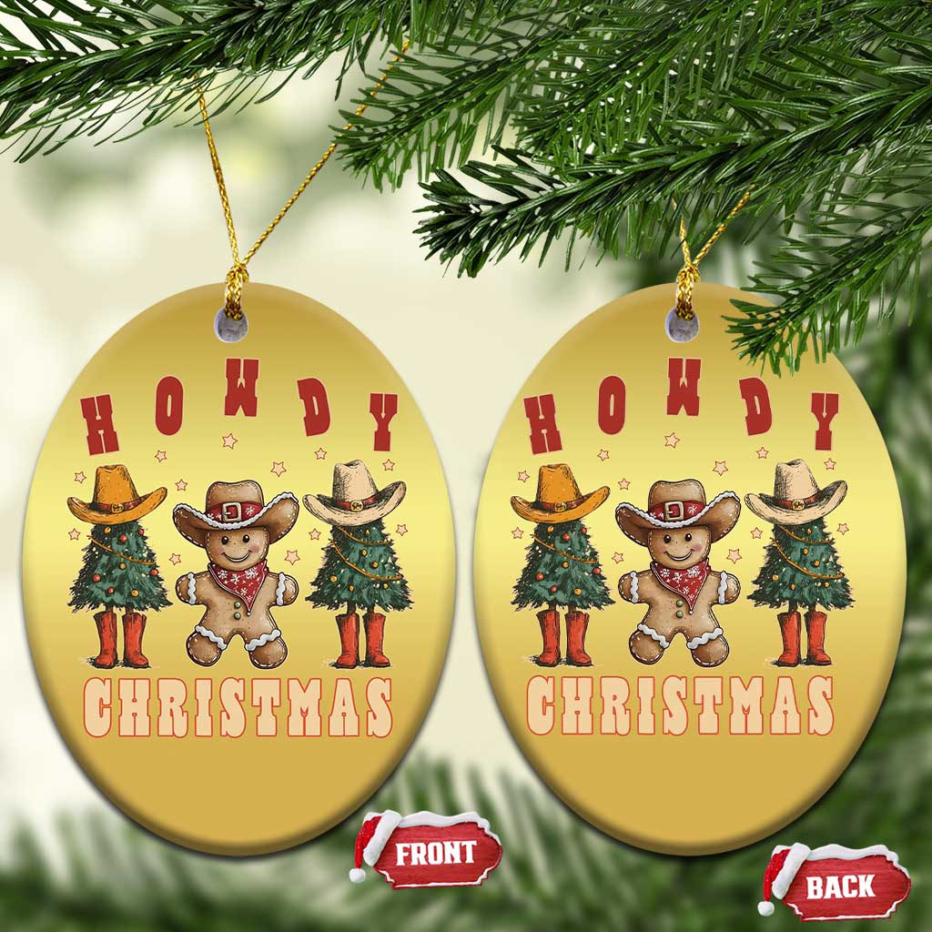 Howdy Xmas Christmas Ornament Cowboy Cactus Xmas Tree TS09