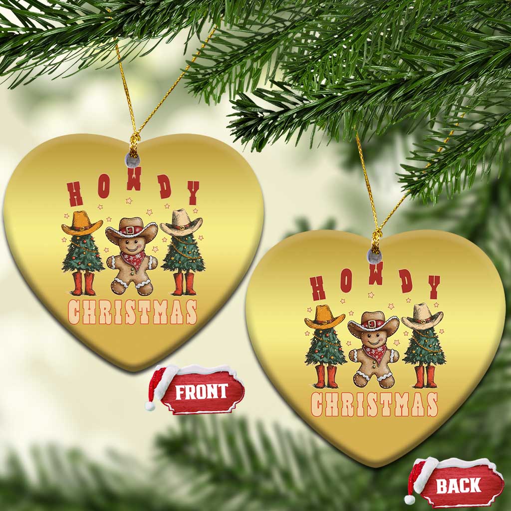 Howdy Xmas Christmas Ornament Cowboy Cactus Xmas Tree TS09