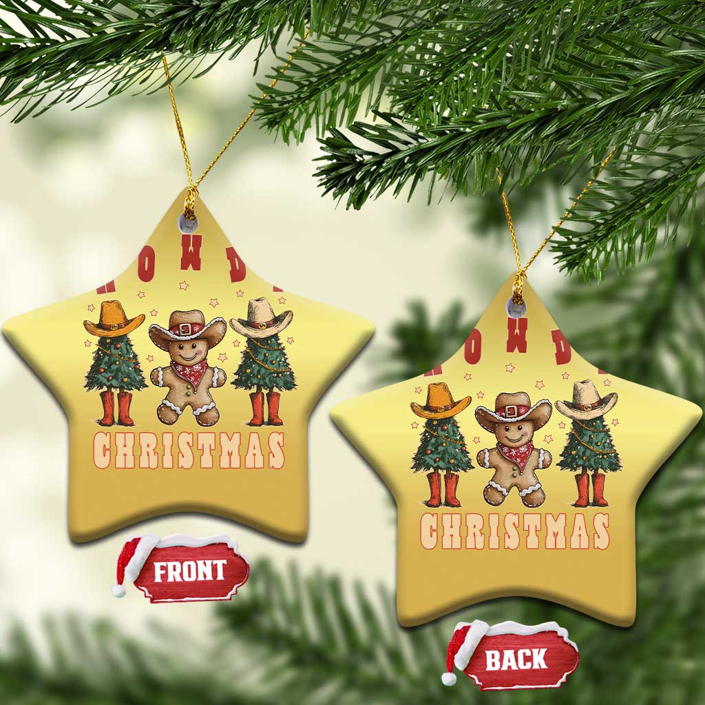 Howdy Xmas Christmas Ornament Cowboy Cactus Xmas Tree TS09