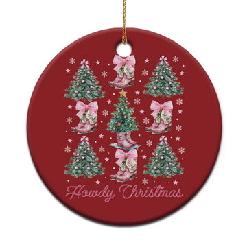 Howdy Xmas Christmas Ornament Coquette Christmas Tree Cowgirl TS09
