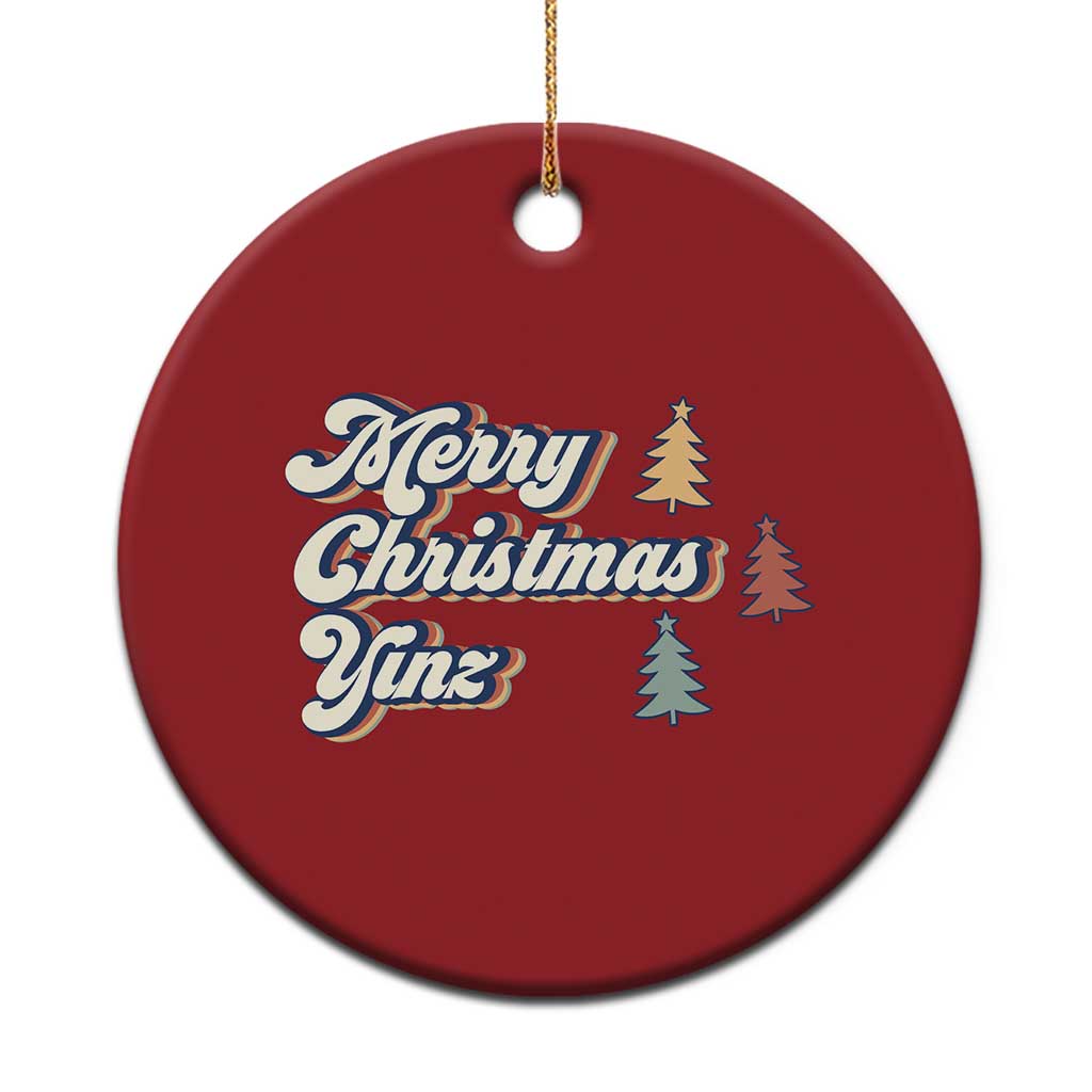 Funny Merry Christmas Yinz Pittsburgh Christmas Ornament TS09