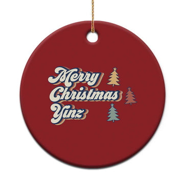 Funny Merry Christmas Yinz Pittsburgh Christmas Ornament TS09